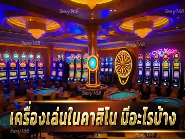 เครื่องเล่นในคาสิโน มีอะไรบ้าง