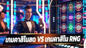 เกมคาสิโนสด vs เกมคาสิโน RNG