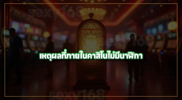 ทำไม คาสิโนถึงไม่มีนาฬิกา