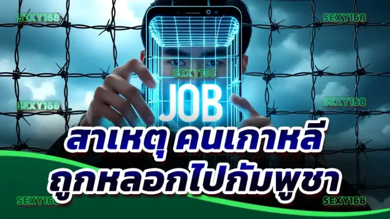 สาเหตุ คนเกาหลี ถูกหลอกไปกัมพูชา