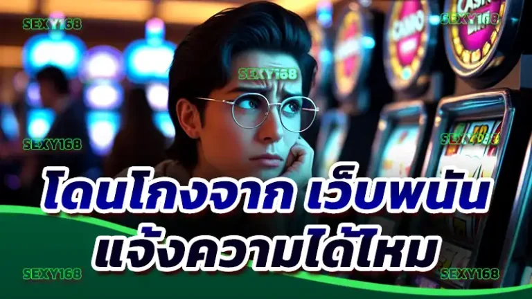โดนโกงจาก เว็บพนัน แจ้งความได้ไหม
