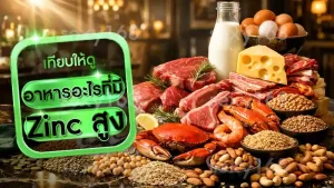 อาหารอะไรที่มี Zinc สูง