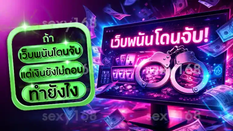 เว็บพนันโดนจับ แต่เงินยังไม่ถอน ทำยังไง