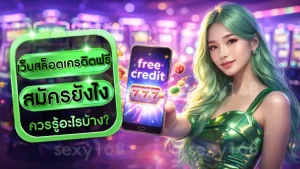 เว็บสล็อตเครดิตฟรี สมัครยังไง