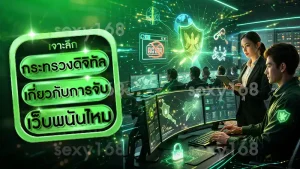 กระทรวงดิจิทัล เกี่ยวกับการจับเว็บพนันไหม