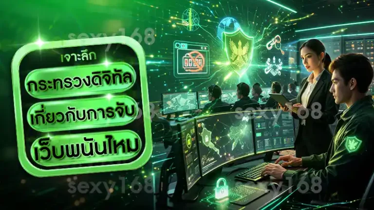 กระทรวงดิจิทัล เกี่ยวกับการจับเว็บพนันไหม