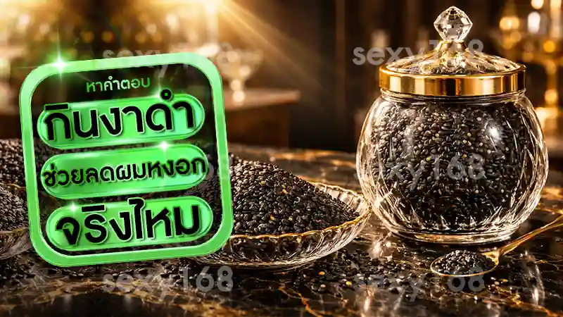 กินงาดำ ช่วยลดผมหงอก จริงไหม