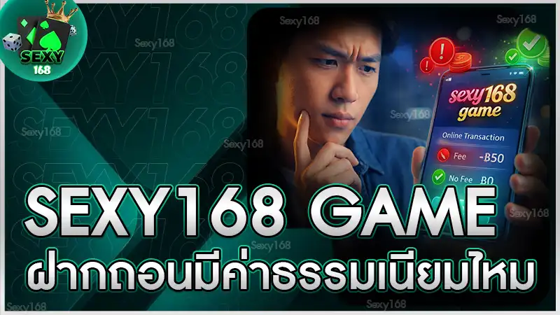 sexy168 game ฝากถอนมีค่าธรรมเนียมไหม