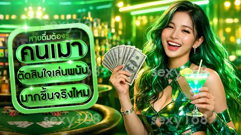 คนเมา ตัดสินใจเล่นพนันมากขึ้นจริงไหม