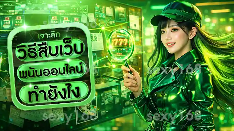 วิธีสืบเว็บพนันออนไลน์ ทำยังไง