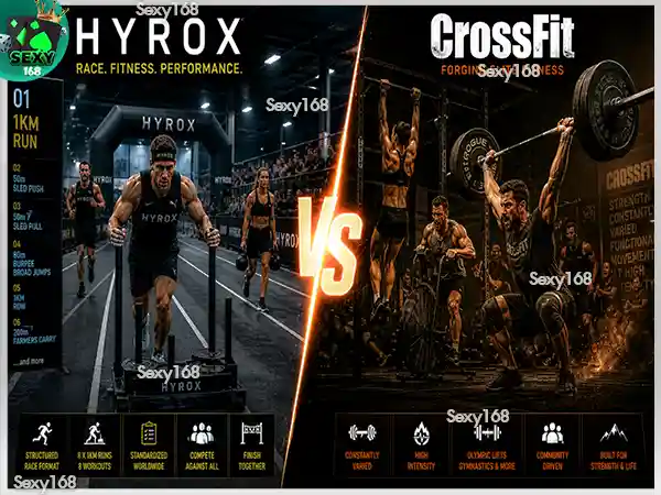 hyrox ต่างจาก crossfit ยังไง