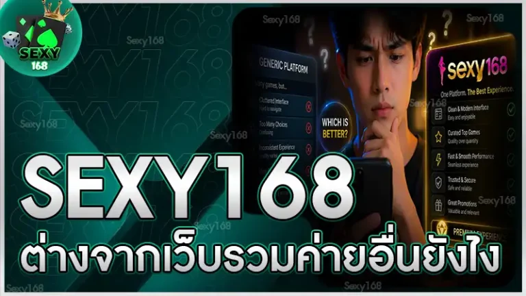 sexy168 ต่างจากเว็บรวมค่ายอื่นยังไง