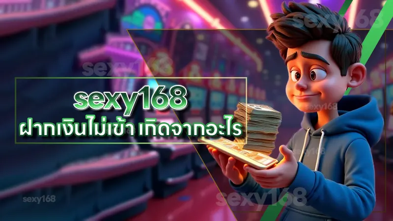 sexy168 ฝากเงินไม่เข้า เกิดจากอะไร