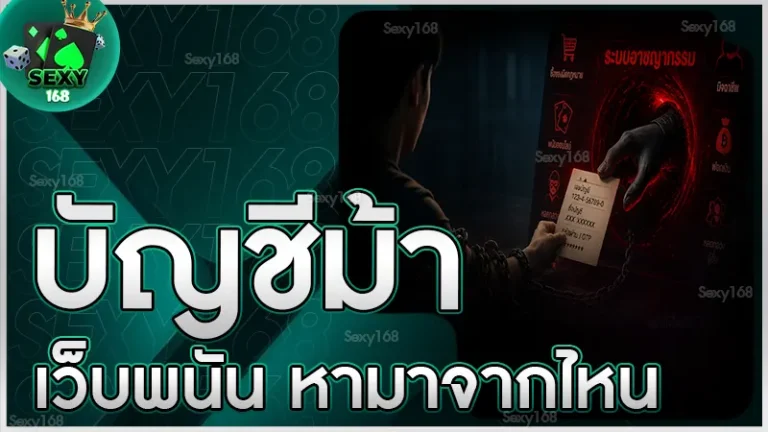 บัญชีม้าเว็บพนัน หามาจากไหน