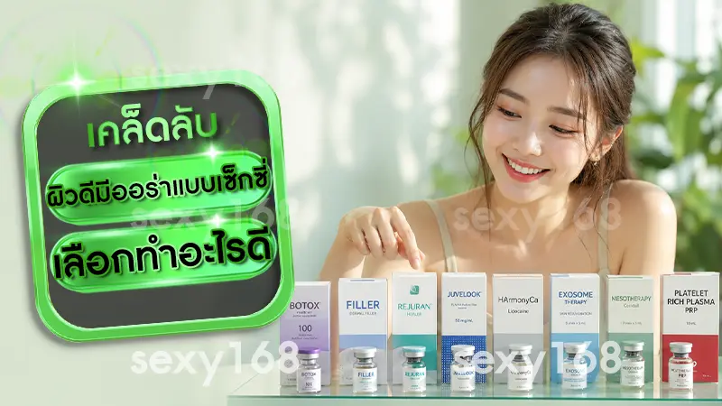 ผิวดีมีออร่าแบบเซ็กซี่ เลือกทำอะไรดี