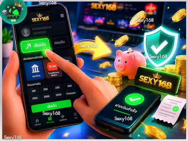 วิธีฝากเงิน sexy168 game