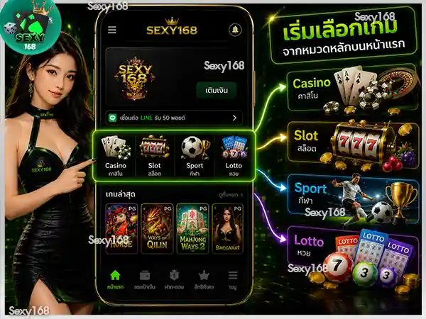วิธีเลือกเกมเดิมพัน sexy168 game