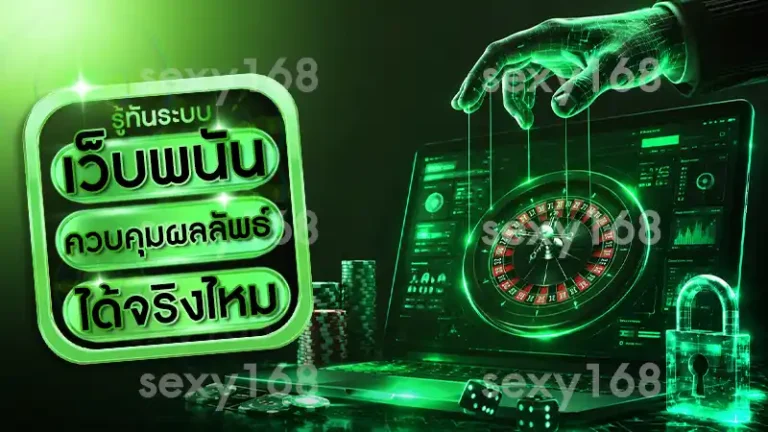 เว็บพนัน ควบคุมผลลัพธ์ได้จริงไหม