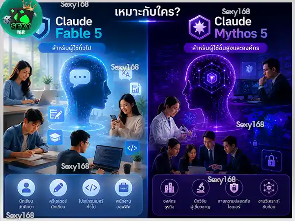 Claude Fable 5 กับ Mythos 5 ต่างกันยังไง