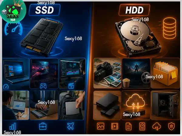 SSD กับ HDD ต่างกันยังไง