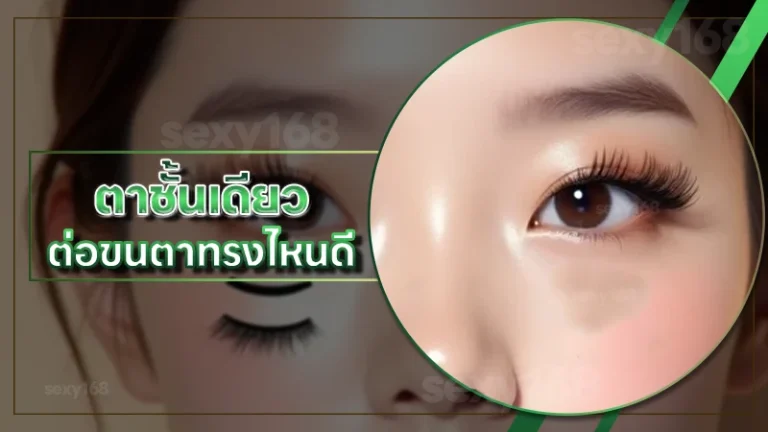 ตาชั้นเดียว ต่อขนตาทรงไหนดี