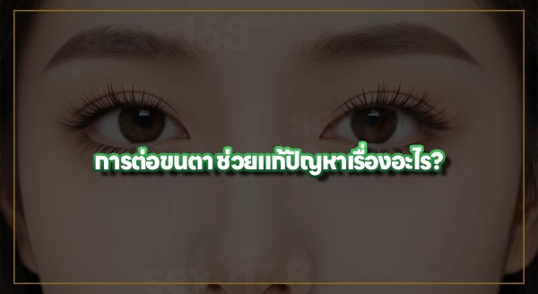 ตาชั้นเดียว ต่อขนตาได้ไหม