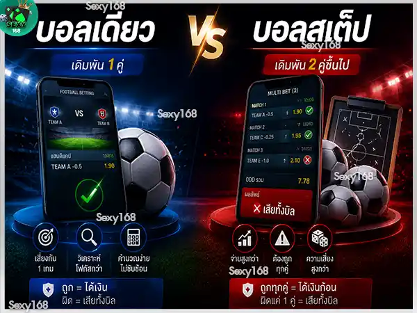 บอลเดี่ยว เดิมพันยังไง