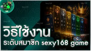 วิธีใช้งานระดับสมาชิก sexy168 game