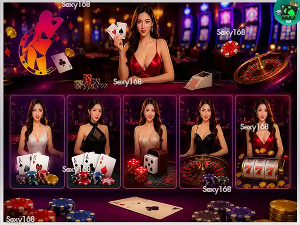 เลือกประเภทเกมคาสิโนสด sexy168 game