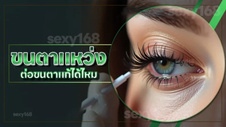 ขนตาแหว่ง ต่อขนตาแก้ได้ไหม