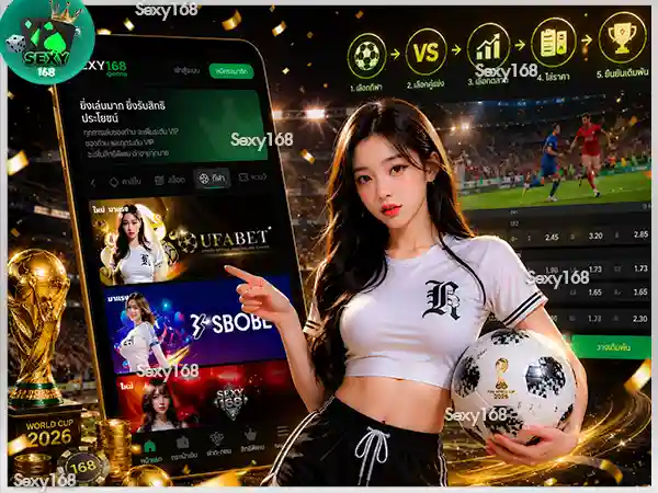 ขั้นตอนแทงบอลโลก เว็บ sexy168game