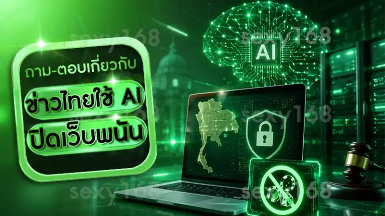 ข่าวไทยใช้ AI ปิดเว็บพนัน