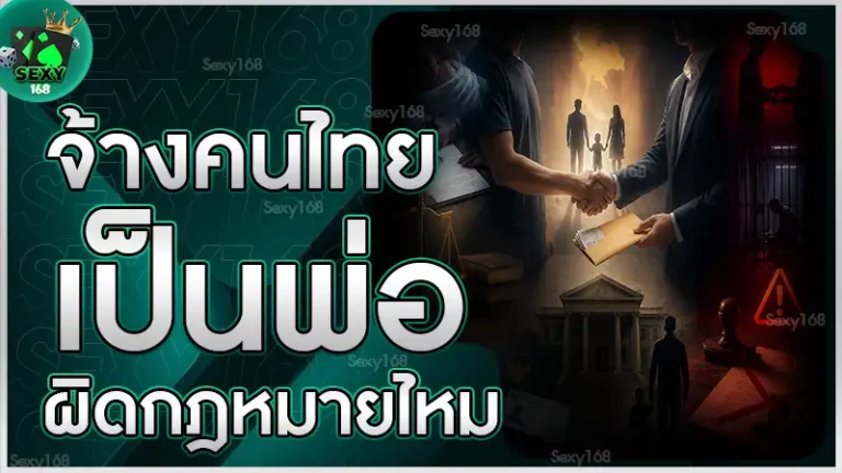 จ้างคนไทยเป็นพ่อ ผิดกฎหมายไหม