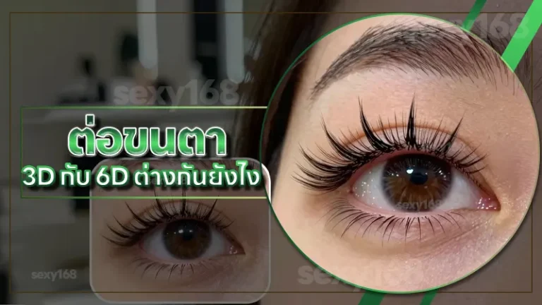 ต่อขนตา 3D กับ 6D ต่างกันยังไง