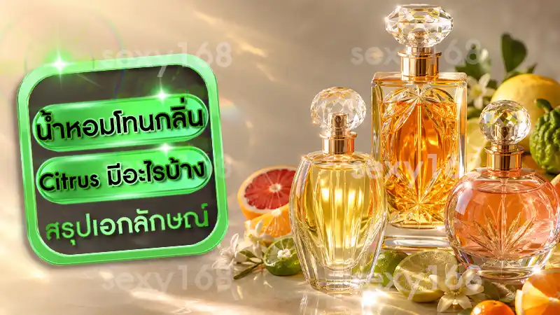 น้ำหอมโทนกลิ่น Citrus มีอะไรบ้าง