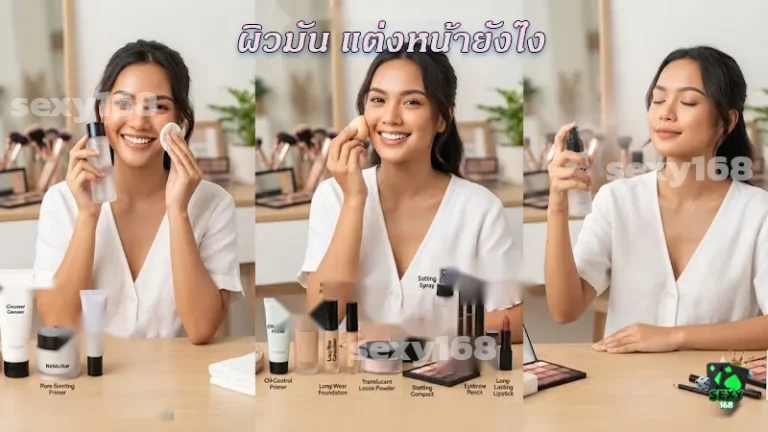 ผิวมัน แต่งหน้ายังไง