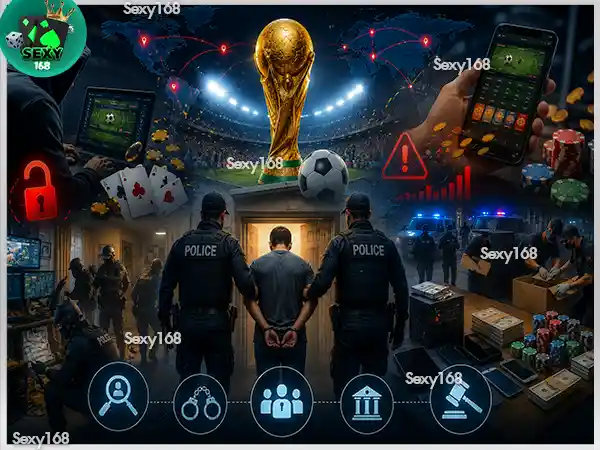 รวมข่าวจับเว็บพนัน ช่วงบอลโลก 2026