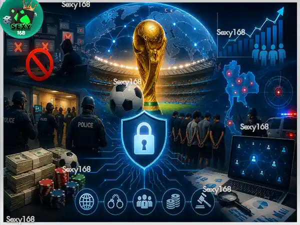รวมข่าวจับเว็บพนัน ช่วงบอลโลก 2026