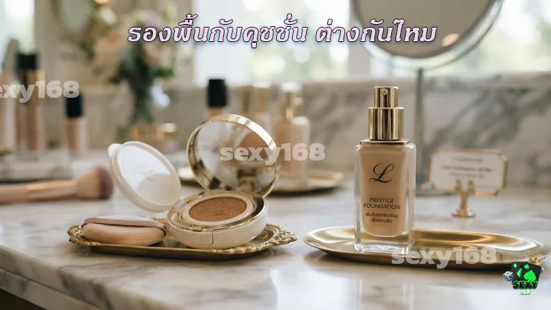 รองพื้นกับคุชชั่น ต่างกันไหม