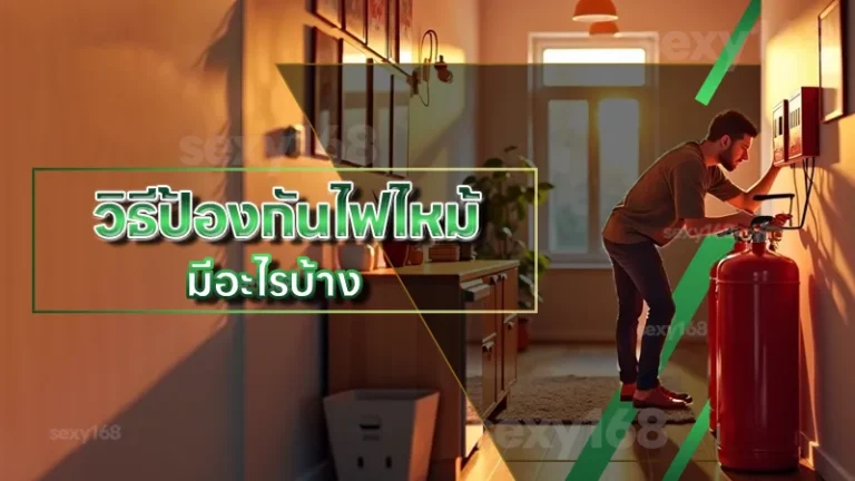 วิธีป้องกันไฟไหม้ มีอะไรบ้าง