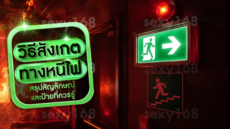 วิธีสังเกต ทางหนีไฟ
