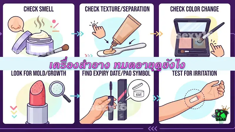เครื่องสำอาง หมดอายุดูยังไง