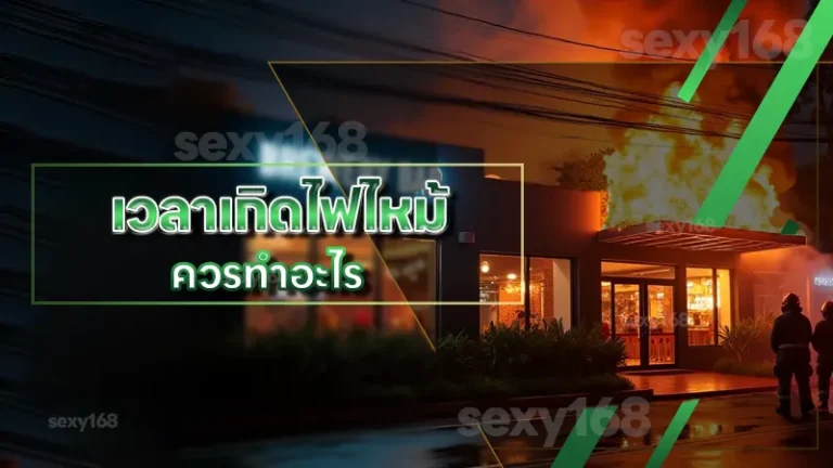 เวลาเกิดไฟไหม้ ควรทำอะไร