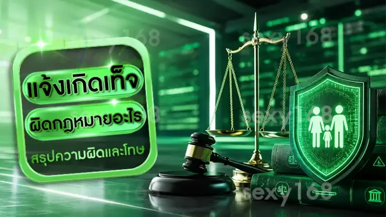 แจ้งเกิดเท็จ ผิดกฎหมายอะไร