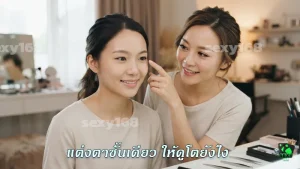 แต่งตาชั้นเดียว ให้ดูโตยังไง