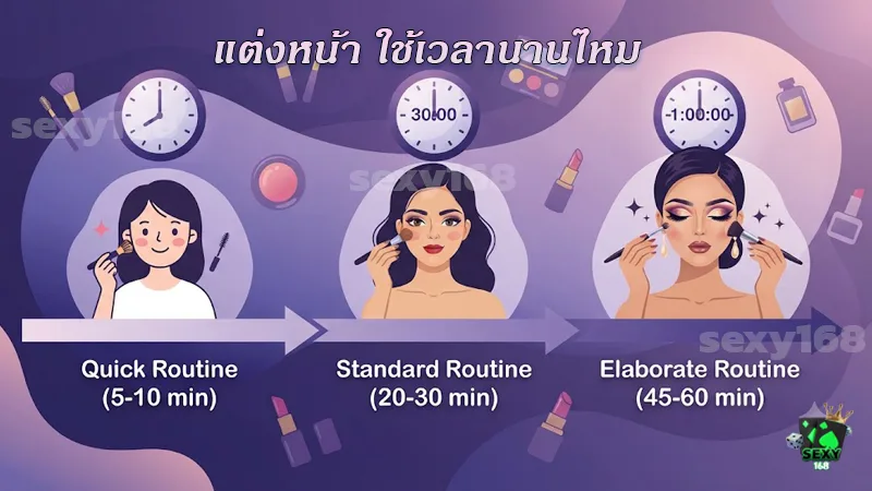แต่งหน้า ใช้เวลานานไหม