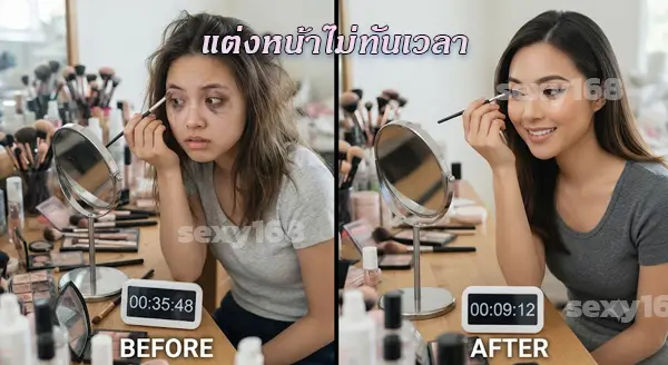 แต่งหน้า ใช้เวลานานไหม