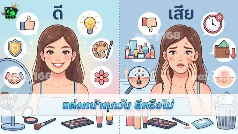 แต่งหน้าทุกวัน ดีหรือไม่