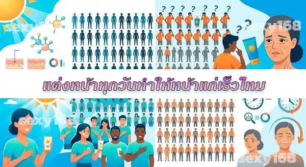 แต่งหน้าทุกวัน ดีหรือไม่
