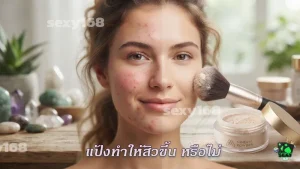 แป้งทำให้สิวขึ้น หรือไม่